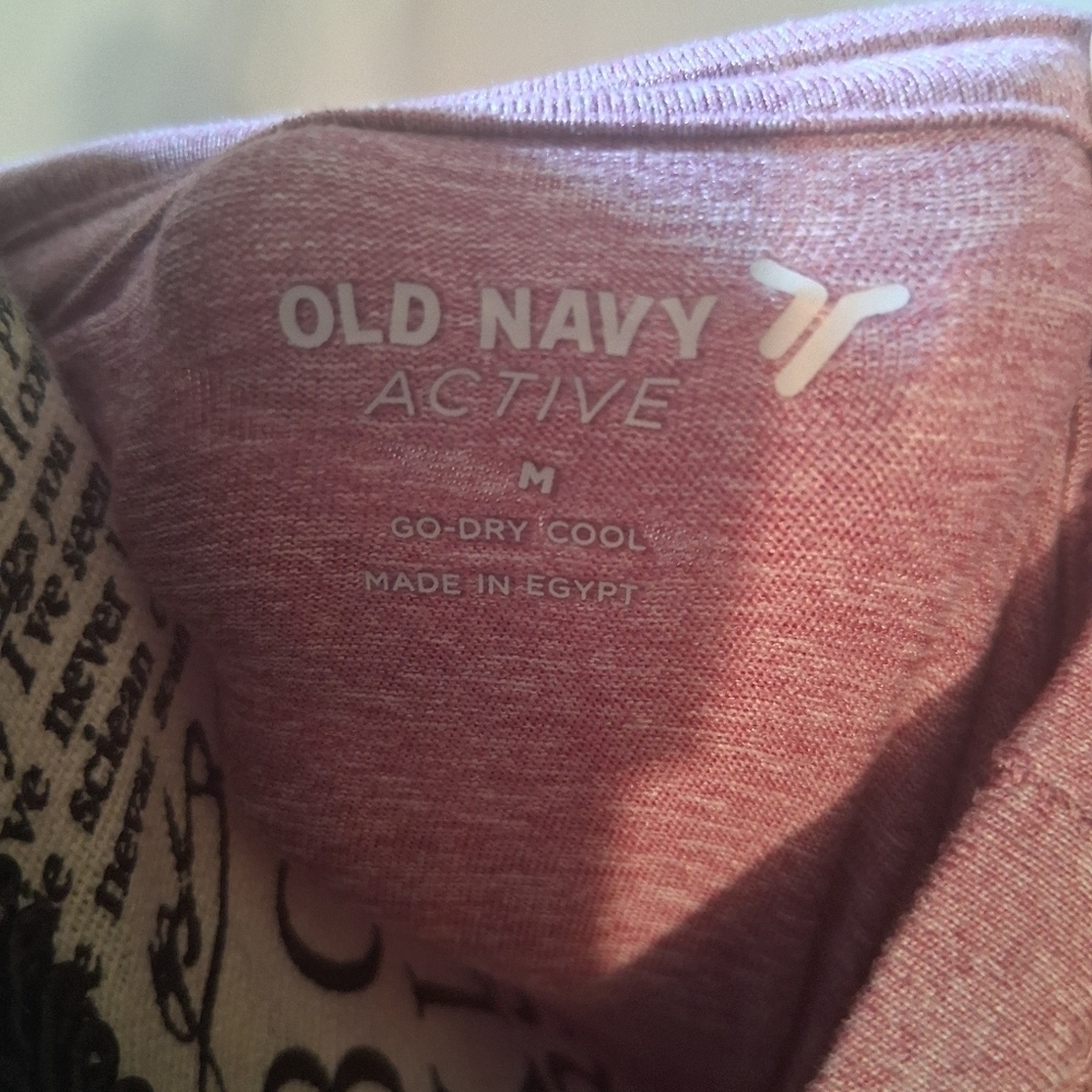 Old Navy Womens Medium Purple Relaxed Short Sleeve Tee - Picture 3 of 4